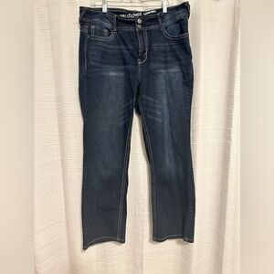 Wallflower Dark Blue Ankle Jeans